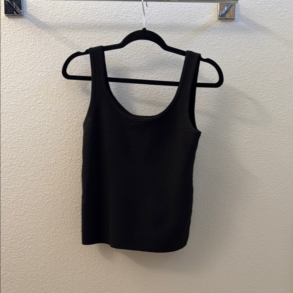 A New Day Black Sleeveless Knit Tank Top